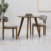Giga Meubel Eettafel Oslo Mangohout Rond 90cm