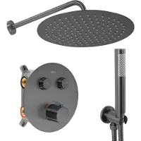 REA Inbouw Regendoucheset Lungo Titan + Box