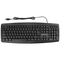 Quantore HK-6110 USB QWERTY Zwart, Zilver toetsenbord