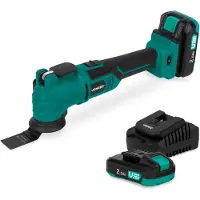 Vonroc Accu Multitool 20V | Incl. 2x 2.0Ah accu en snellader
