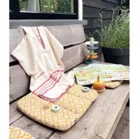 Lalay Kinder strandponcho natural dusty rose van Lalay - maat 2-3 jaar t/m 10-11 jaar