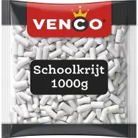 Venco schoolkrijt - zoete drop - 1000g