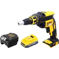DeWalt DCF 620 E1 accu-schroevendraaier voor droogbouw 18 V 30 Nm borstelloos + 1x Powerstack-accu 1,7 Ah + oplader
