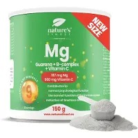 Nature First Magnesium + Guarana + B-complex + Vitamin C - Voor natuurlijke energieboost - Verbetert concentratie - Vermindert vermoeidheid - Ondersteunt spierfunctie en immuunsysteem - Vegan