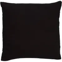 Dutch decor - JAMES - Kussenhoes 45x45 cm - duurzaam katoen - effen kleur - Raven - zwart