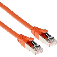 ACT FB7101 LSZH SFTP CAT6A Patchkabel Snagless Oranje - 1 meter