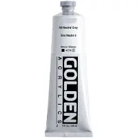 Golden Heavy Body Acrylverf N8 Neutraal Grijs 148 ml