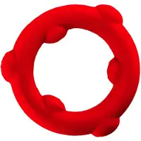 Oxballs - Spinner - Siliconen Cockring - Rood