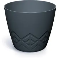 Prosperplast Bloempot Rond Areco Round 14cm ANTRACIET / 3 STUKS!