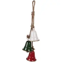 Clayre & Eef Hanger Bel 9x9x49 cm Meerkleurig Metaal