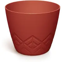 Prosperplast Bloempot Rond Areco Round 14cm RETRO ROOD / 3 STUKS!