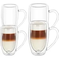 Wilmax - Dubbelzijdige Kommen - Set van 4 - 2 x 500 ml en 2 x 400 ml