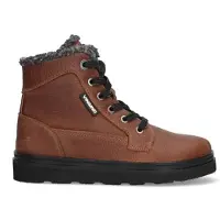 Vingino leren veterboots cognac Bruin Jongens Leer - maat 29