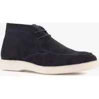 Van Beers suède heren veterschoenen donkerblauw maat 46