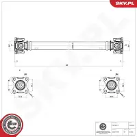 ESEN SKV 76SKV030 Aandrijfas
