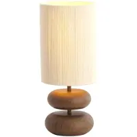 Light & Living Schemerlamp Danialo 50,5cm - donker hout