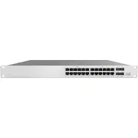 Cisco Meraki MS125-24P, Beheerde switch, L2, Gigabit Ethernet (10/100/1000), Ondersteunt Power over Ethernet (PoE), Geschikt voor montage in een rack, 1U