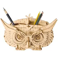 Robotime houten 3D puzzel - Owl Pen Box