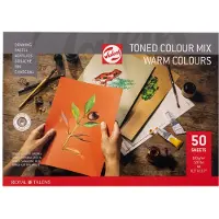 Royal Talens Talens Toned Paper blok - A4 - warme tinten
