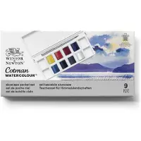 Winsor & Newton 0390672 Cotman Aquarel Set Skyscape Pocket – 8 halve Watercolour napjes met reispenseel