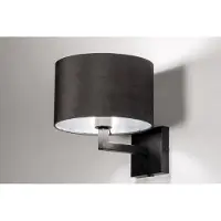 Lumidora Wandlamp 30908 - Voor binnen - SIENA - E27 - Zwart - Grijs - Zilvergrijs - Zilver -oud zilver - Metaal