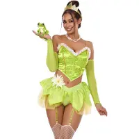 Leg avenue - Bayou Babe Kostuum - S - Groen