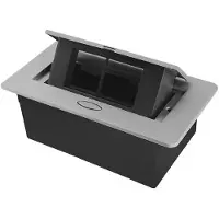 Livolo Stekkerdoos | Pop-Up | Zilver | 2 | Push | Inbouw | Leeg |