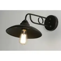 Lumidora Wandlamp 71945 - Voor binnen - TIMOR - E27 - Zwart - Metaal