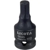 Boni-Shop® Robuuste 1/2-inch zeskantsleutel Dop H6 42mm in Cr-Mo Staal met Zwarte Fosfaatcoating – Duurzaam Gereedschap voor Nauwkeurige en Veelzijdige Schroefwerkzaamheden in Elke Werkplaats