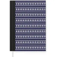 MuchoWow Notitieboek - Schrijfboek - Schelp - Nautisch - Blauw - Wit - Notitieboekje klein - A5 formaat - Schrijfblok
