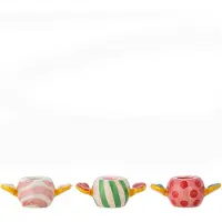 Bloomingville Caramella kandelaren 3-delig Roze