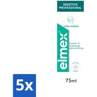 Elmex 5 x Tandpasta Sensitive Professional 75 ml - Gevoelige Tanden - Tandgevoeligheid - Tandpasta - Pro-Argin - Tandhalscariës