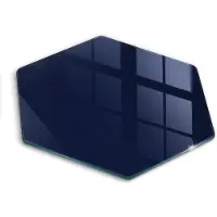 Wallfluent Glazen Snijplanken - Marine Snijplanken Glas - h40 cm - Marine Snijplanken van Glas - Keuken Snijplank Glas - Glazen Snijplank Voor Keuken - Antislip Glazen Snijplank