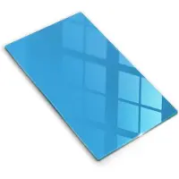 Wallfluent Glazen Snijplanken - Blauw Snijplanken Glas - 30 cm x 52 cm - Lichtblauw Snijplanken van Glas - Keuken Snijplank Glas - Design Glazen Snijplank Keuken - Antislip Glazen Serveerplank