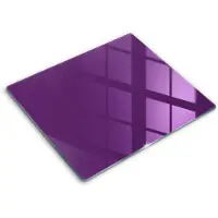 Wallfluent Glazen Snijplanken - Paars Snijplanken Glas - 60 cm x 52 cm - Donkeroranje Snijplanken van Glas - Keuken Snijplank Glas - Decoratieve Glazen Snijplank - Glazen Snijplank met Antislip