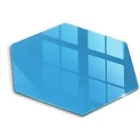 Wallfluent Glazen Snijplanken - Blauw Snijplanken Glas - h40 cm - Lichtblauw Snijplanken van Glas - Glazen Hakplank - Design Glazen Snijplank Keuken - Antislip Glazen Serveerplank