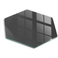 Wallfluent Glazen Snijplanken - Grijs Snijplanken Glas - h40 cm - Donkergrijs Snijplanken van Glas - Snijplank van Glas - Decoratieve Glazen Snijplank - Glazen Snijplank met Antislip