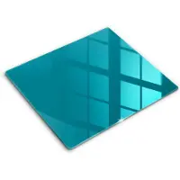Wallfluent Glazen Snijplanken - Turkoois Snijplanken Glas - 60 cm x 52 cm - Turkoois Snijplanken van Glas - Glazen Serveerplank - Glazen Snijplank Voor Keuken - Antislip Glazen Snijplank