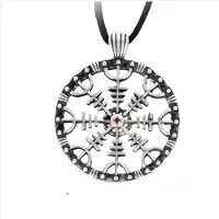 EtNox Zilveren 'helm of angst' hanger (K838)
