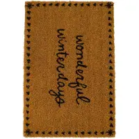 Zusss Deurmat Wonderful Winterdays Naturel Beige