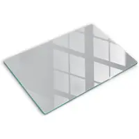 Wallfluent Glazen Snijplanken - Grijs Snijplanken Glas - 80 cm x 52 cm - Grijs Snijplanken van Glas - Glazen Snijplank - Snijplank van Glas met Print - Antislip Keuken Snijplank Glas