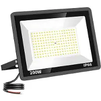 Tsong LED Breedstraler - 200 watt - Warm witte Lichtkleur 3000K - IP66 Waterbestendig - Duurzaam & Energiezuinig -60% - Bouwlamp - Tuinverlichting - 120lm/W - 24.000lm
