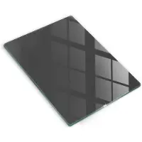 Wallfluent Glazen Snijplanken - Grijs Snijplanken Glas - 40 cm x 52 cm - Donkergrijs Snijplanken van Glas - Keuken Snijplank Glas - Glazen Snijplank Voor Keuken - Antislip Glazen Snijplank