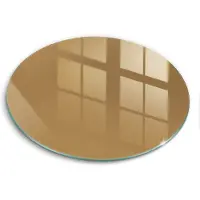 Wallfluent Glazen Snijplanken - Beige Snijplanken Glas - 40fi cm - Donkerbeige Snijplanken van Glas - Glazen Serveerplank - Hygiënische Snijplank van Glas - Antislip Hakplank van Glas
