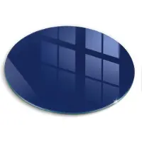 Wallfluent Glazen Snijplanken - Blauw Snijplanken Glas - 40fi cm - Donkerblauw Snijplanken van Glas - Hittebestendige Glazen Snijplank - Glazen Snijplank Voor Keuken - Antislip Glazen Snijplank