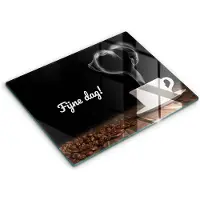 Wallfluent Glazen Snijplanken - Fijne dag! Snijplanken Glas - 40 cm x 52 cm - Zwart Snijplanken van Glas - Keuken Snijplank Glas - Snijplank van Glas met Print - Antislip Keuken Snijplank Glas
