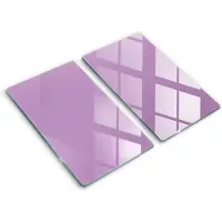 Wallfluent Glazen Snijplanken - Paars Snijplanken Glas - 2 stucks 30 cm x 52 cm - Paars Snijplanken van Glas - Snijplank van Glas - Glazen Snijplank Voor Keuken - Antislip Glazen Snijplank