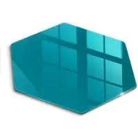 Wallfluent Glazen Snijplanken - Turkoois Snijplanken Glas - h40 cm - Turkoois Snijplanken van Glas - Glazen Snijplank - Decoratieve Glazen Snijplank - Glazen Snijplank met Antislip