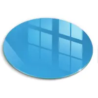 Wallfluent Glazen Snijplanken - Blauw Snijplanken Glas - 30fi cm - Lichtblauw Snijplanken van Glas - Keuken Snijplank Glas - Decoratieve Glazen Snijplank - Glazen Snijplank met Antislip