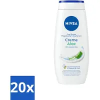 Nivea 20 x Douchecrème Aloë 250 ml - Douchegel Aloe Vera - Aloe Vera Douche - Aloe Vera Crème - Aloe Vera Voor Huid - Aloe Vera Hydratie